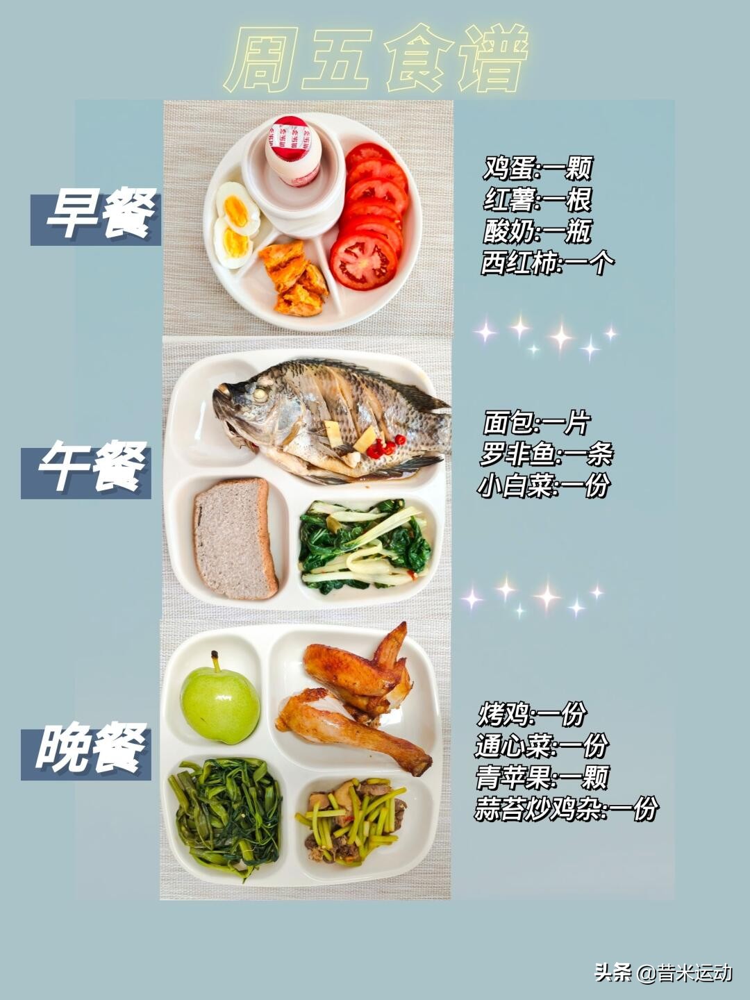 快速减肥餐分享（7天高效减肥食谱）