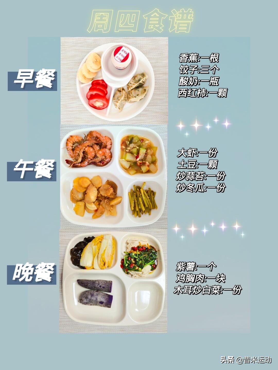 快速减肥餐分享（7天高效减肥食谱）